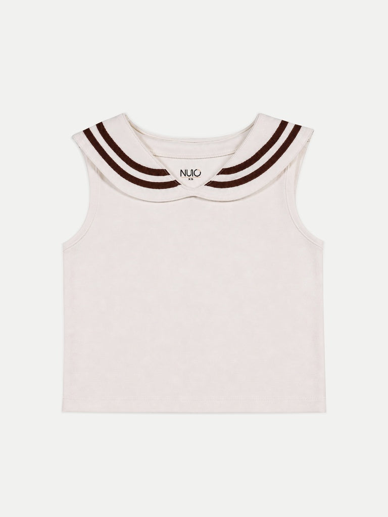 Nuoflexx Cream Striped Top
