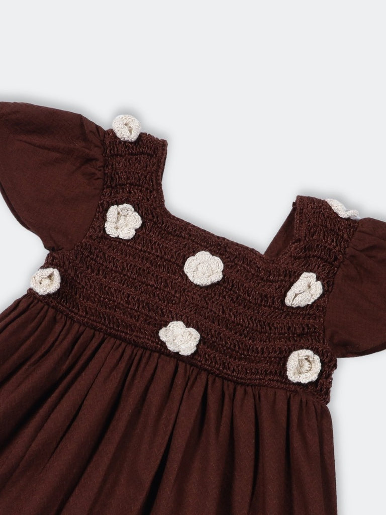 girls brown floral dress Buy HOP Kids Girls Brown Floral Bodice Cotton Fit and Flare Dress from  Westside