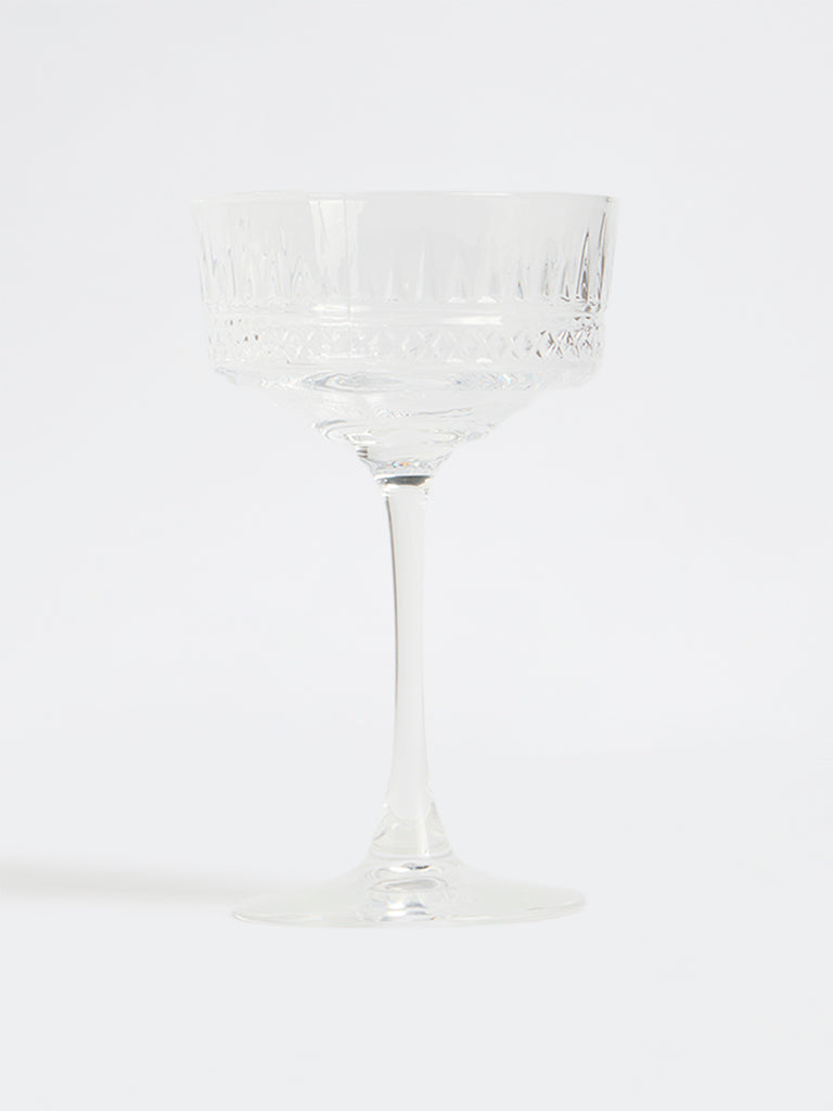 Westside Home Clear Textured Coupe Glass