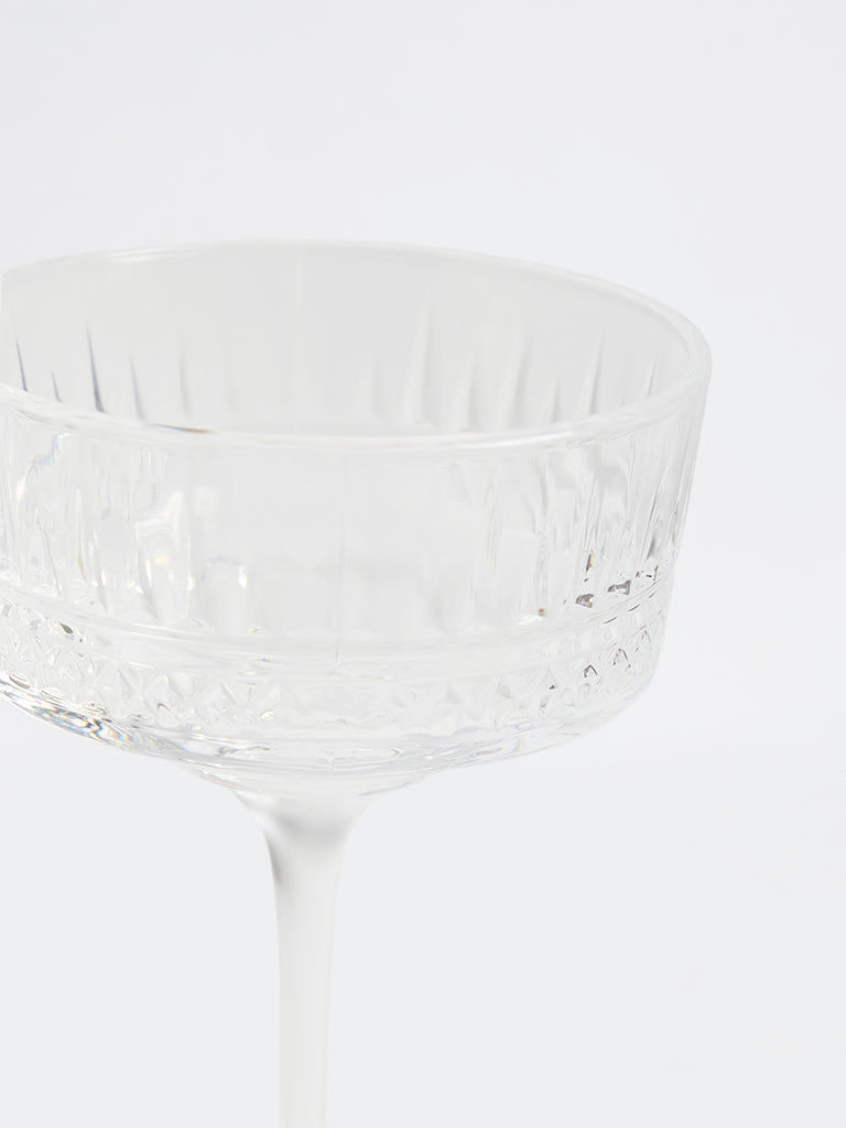 Westside Home Clear Textured Coupe Glass