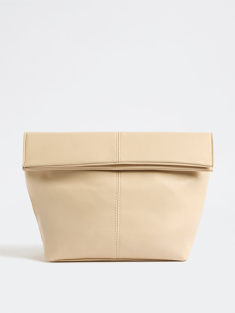 Westside Light Beige Folded Sling Bag