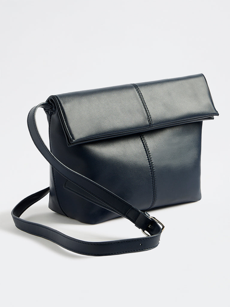 Westside Navy Folded Sling Bag