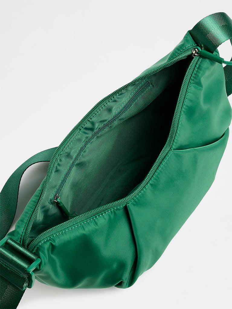 Westside Green Croissant Sling Bag