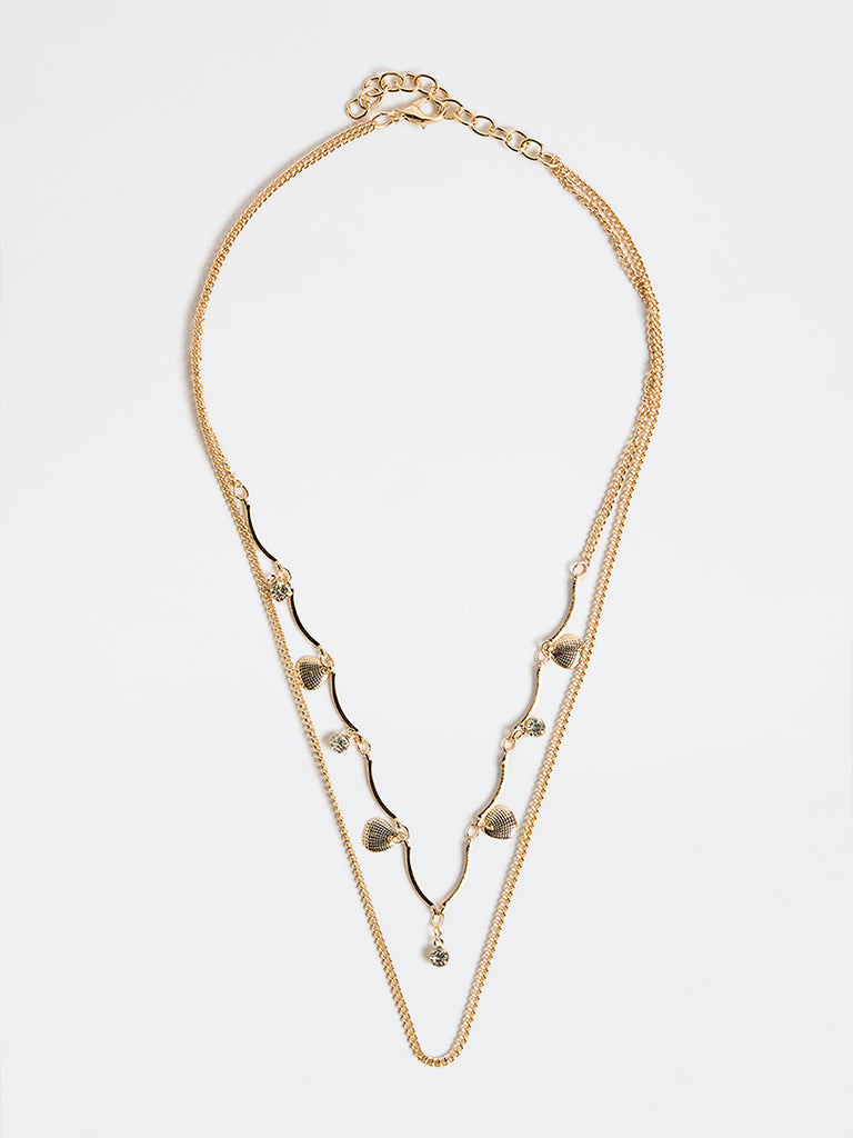 Westside Accessories Gold Layered Chain Necklace