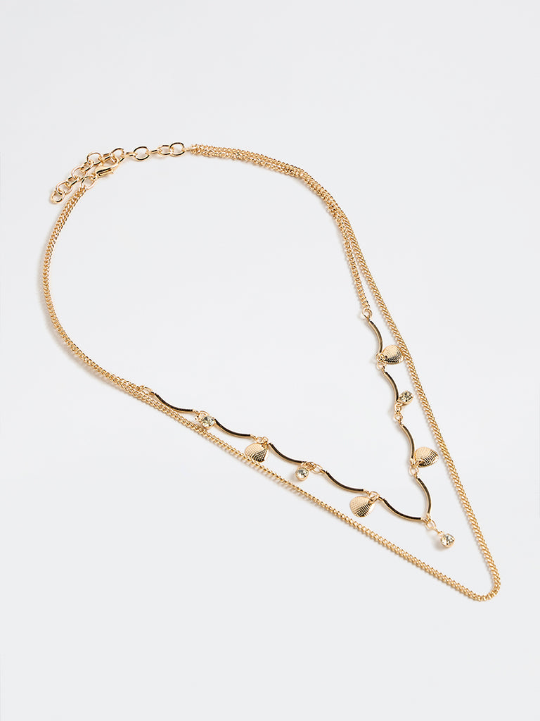 Westside Accessories Gold Layered Chain Necklace