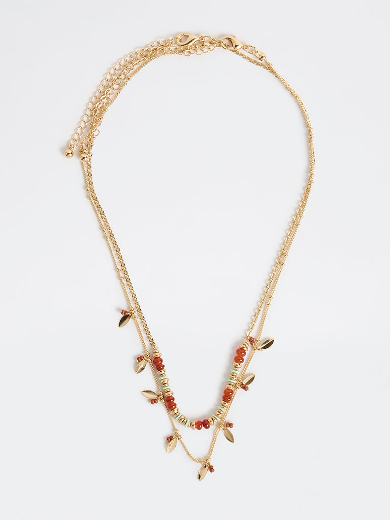 Westside Accessories Multicolour Beaded Necklaces - Pack of 2