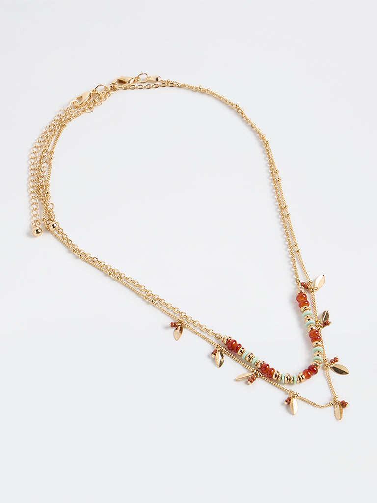 Westside Accessories Multicolour Beaded Necklaces - Pack of 2