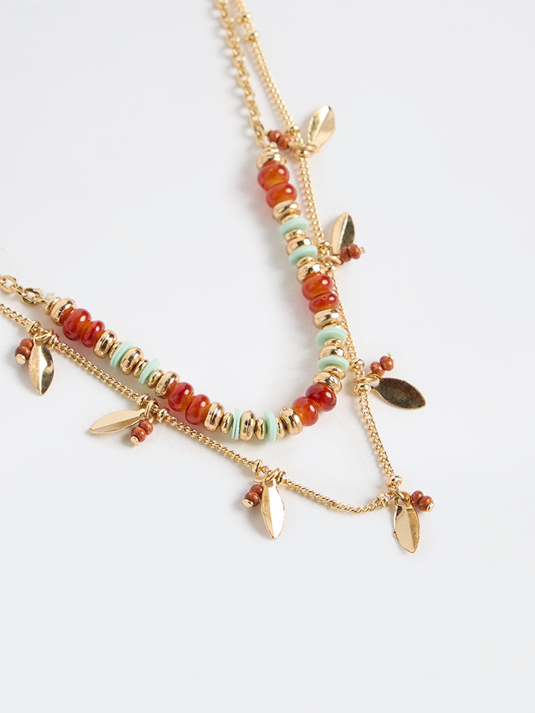 Westside Accessories Multicolour Beaded Necklaces - Pack of 2