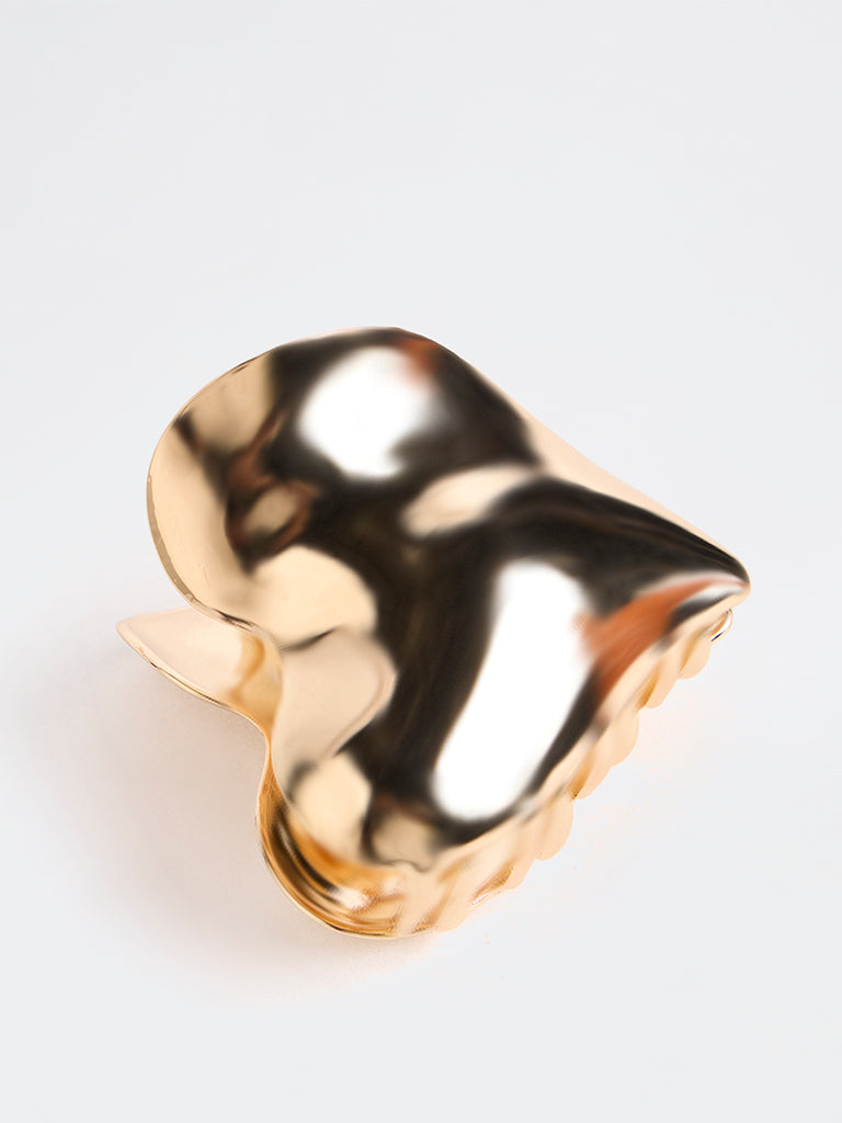 Westside Accessories Gold Heart Claw Clip