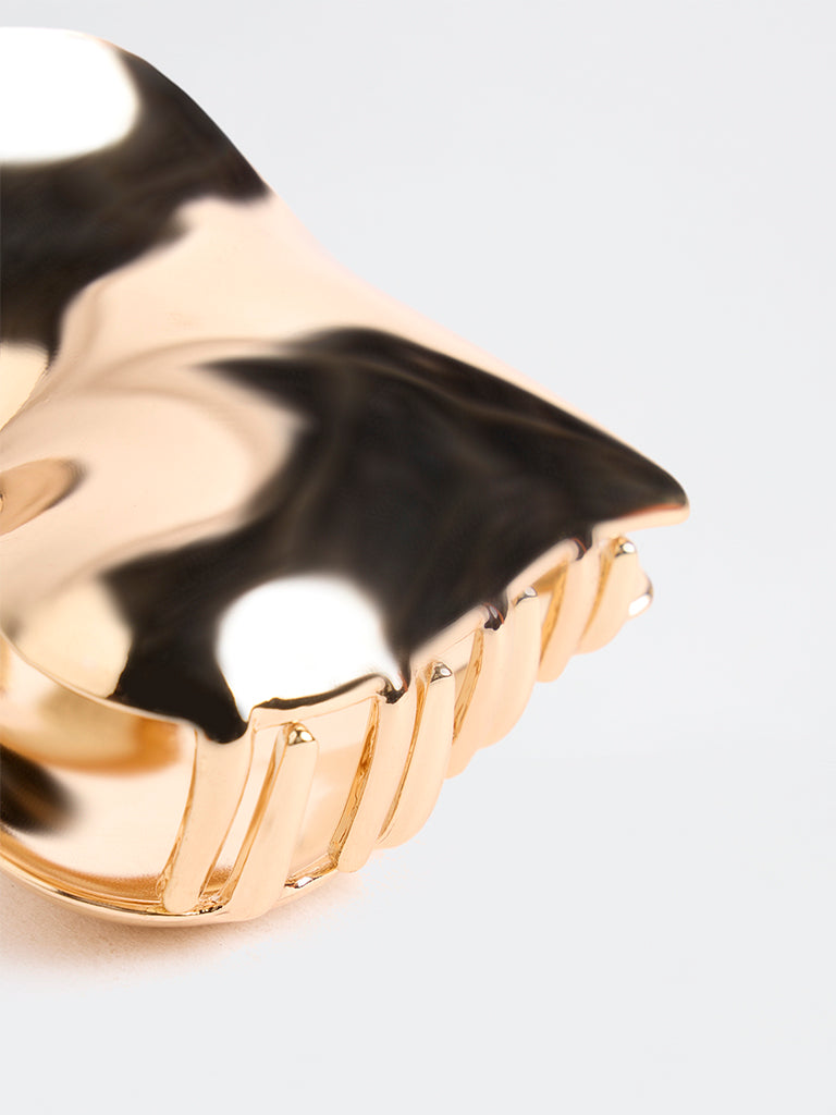 Westside Accessories Gold Heart Claw Clip