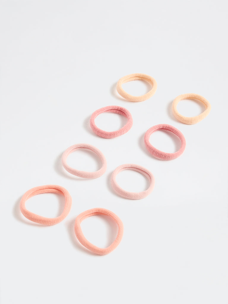 Westside Accessories Pink Ombre Hair Ties - Pack of 8