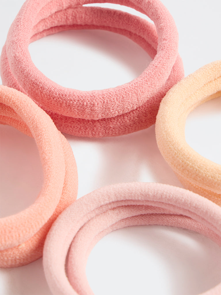 Westside Accessories Pink Ombre Hair Ties - Pack of 8