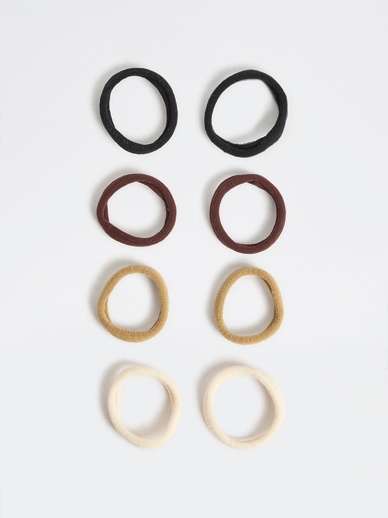 Westside Accessories Brown Ombre Hair Ties - Pack of 8