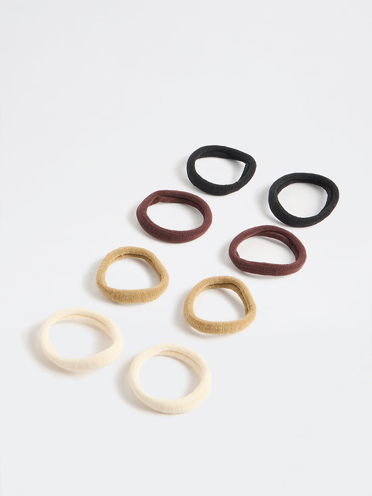Westside Accessories Brown Ombre Hair Ties - Pack of 8