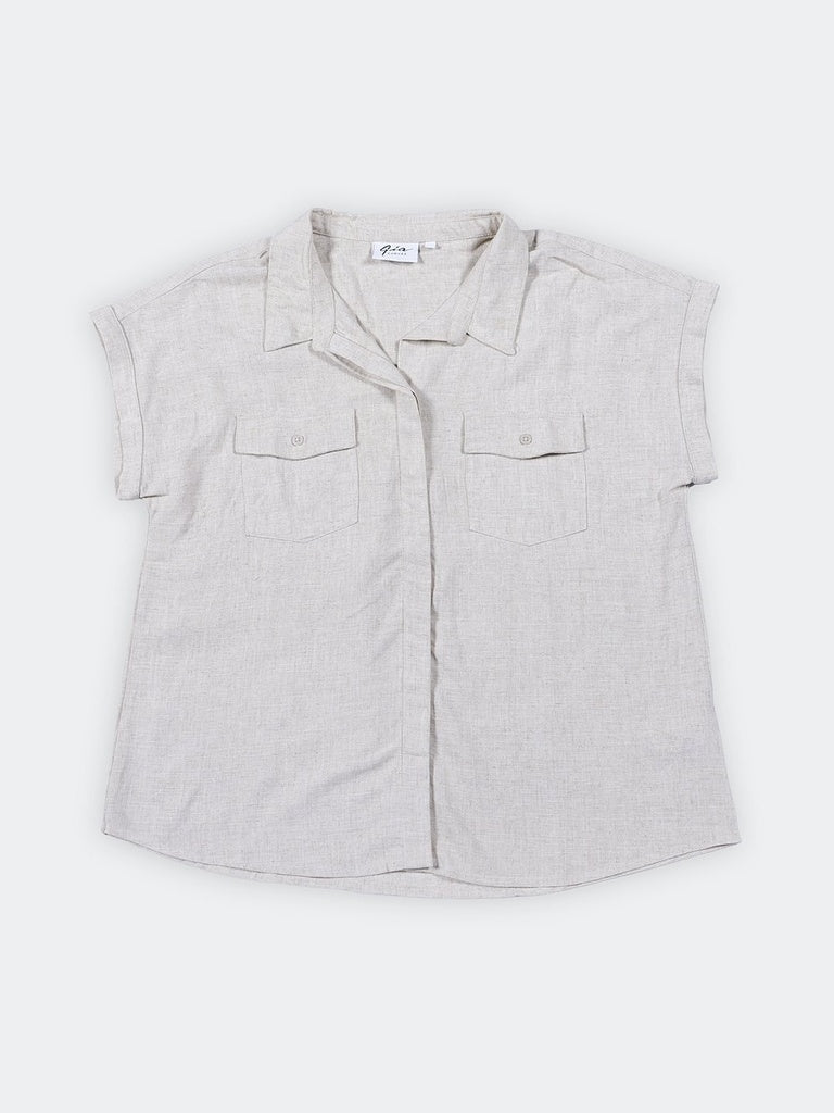 Gia Off-White Cotton Shirt