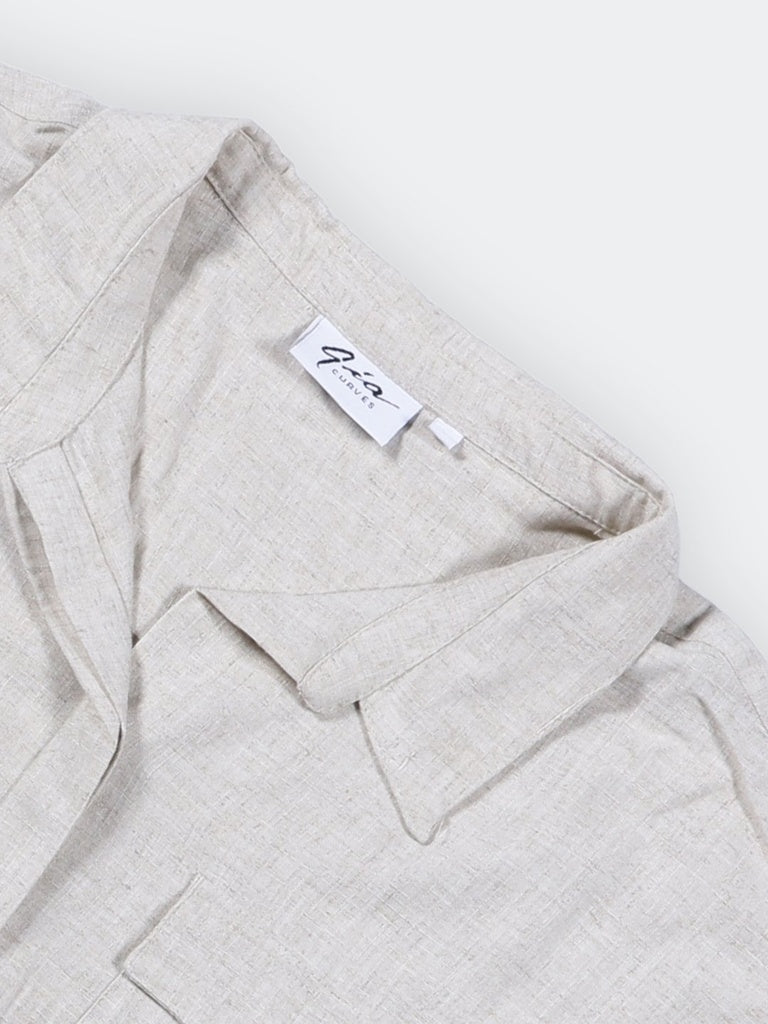 Gia Off-White Cotton Shirt