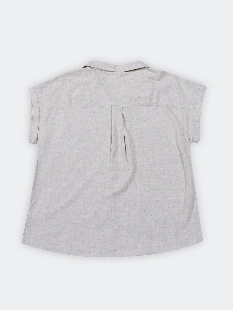 Gia Off-White Cotton Shirt
