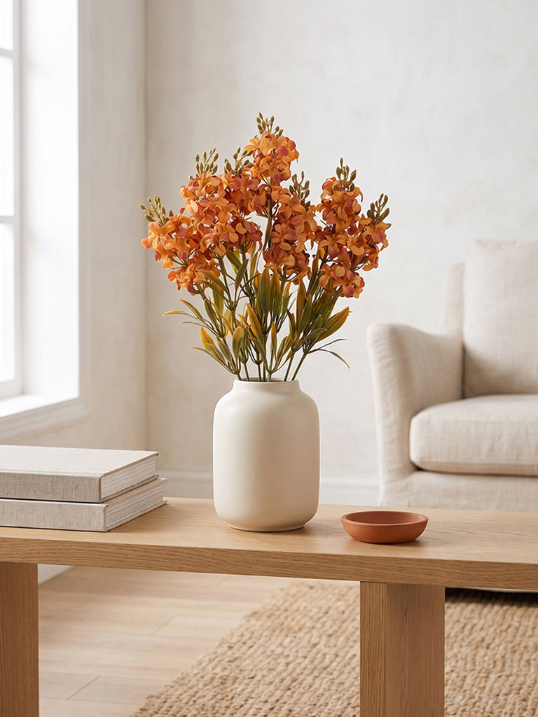 Westside Home Orange Artificial Hyacinth Bouquet