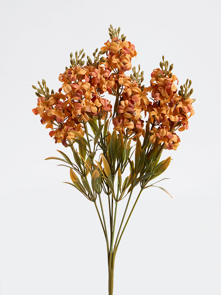 Westside Home Orange Artificial Hyacinth Bouquet