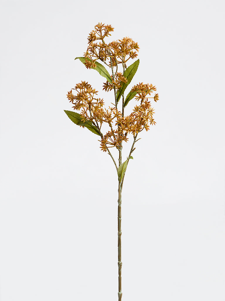 Westside Home Orange Artificial Gum-Digger Flower Branch