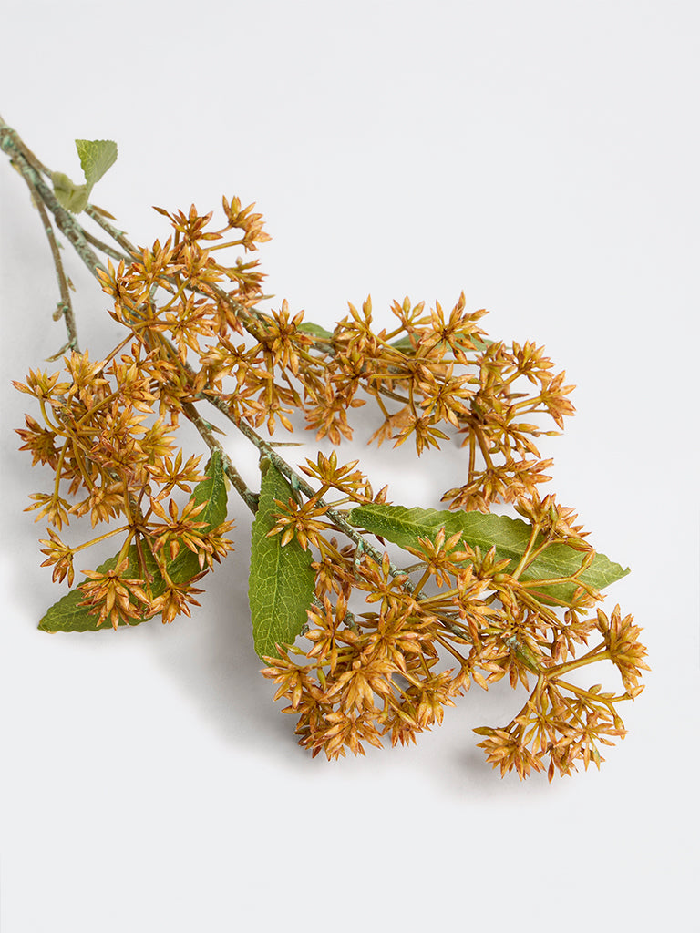 Westside Home Orange Artificial Gum-Digger Flower Branch