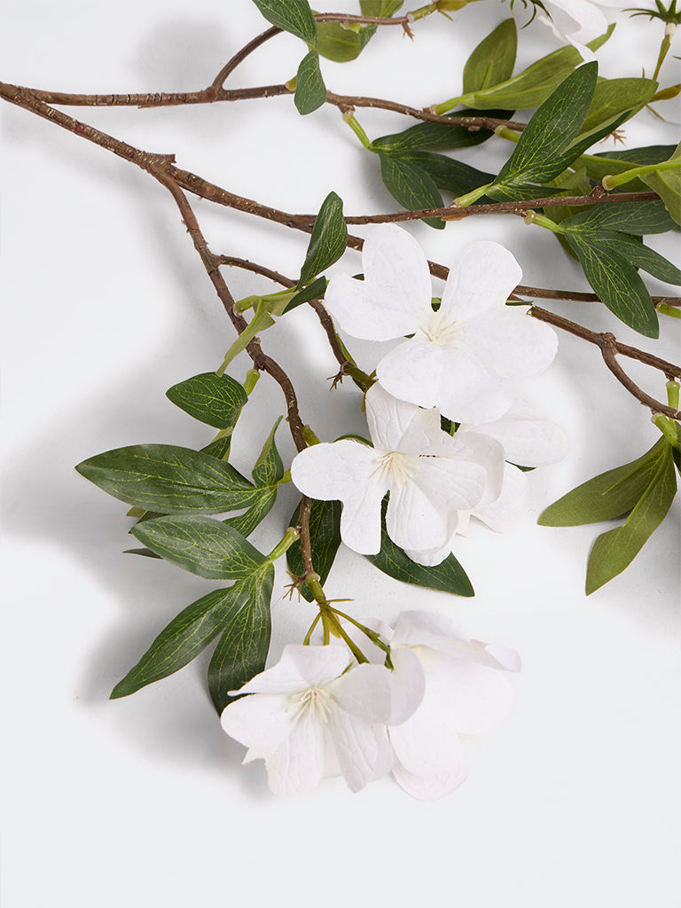 Westside Home White Artificial Magnolia Flower Branch
