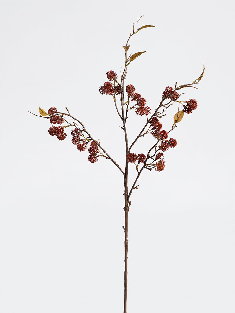 Westside Home Red Artificial Pearl Fruit Branch