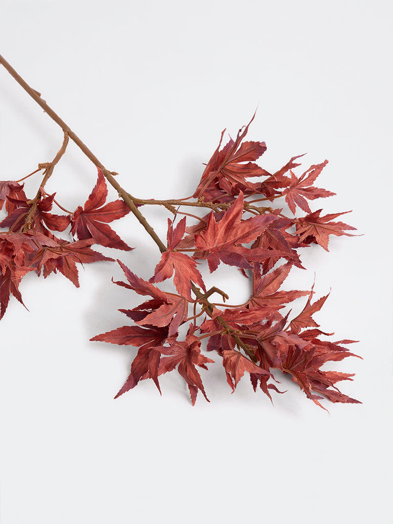 Westside Home Red Artificial Maple Branch