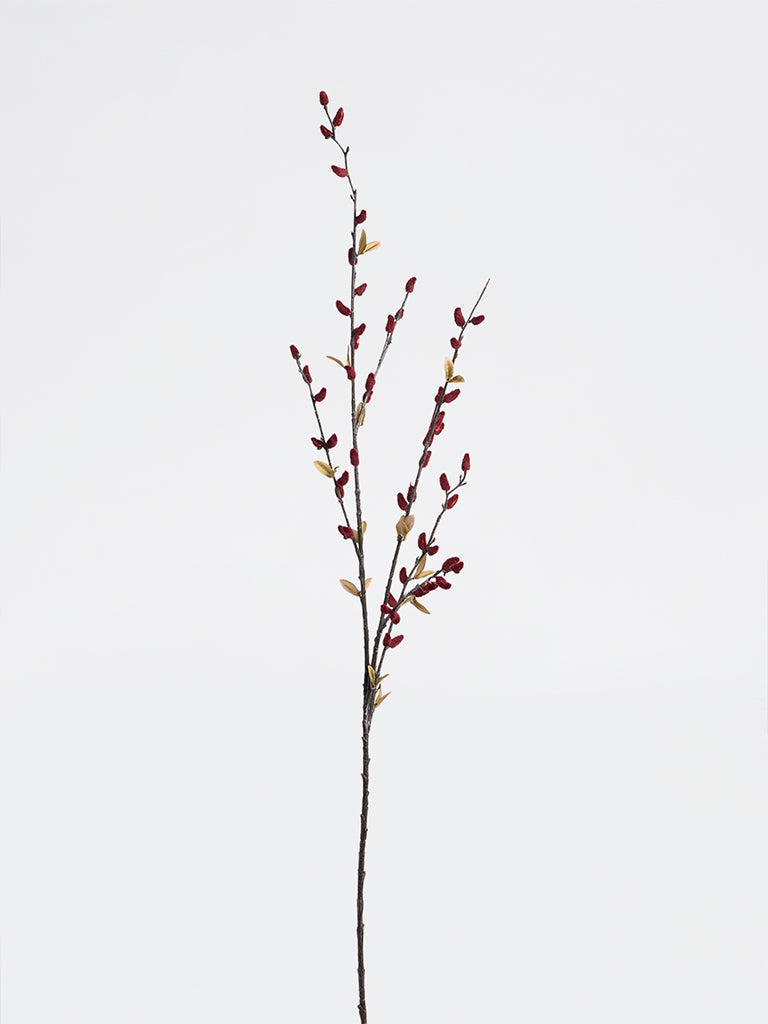 Westside Home Red Artificial Willow Branch