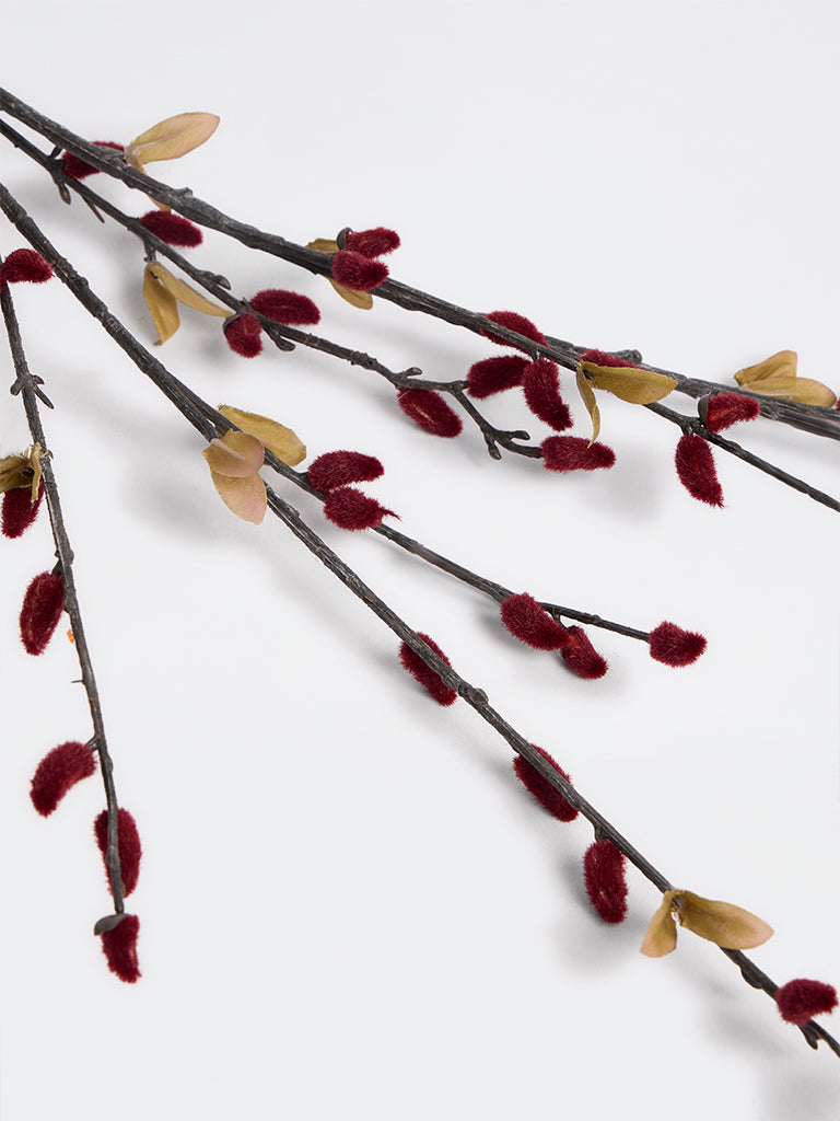 Westside Home Red Artificial Willow Branch