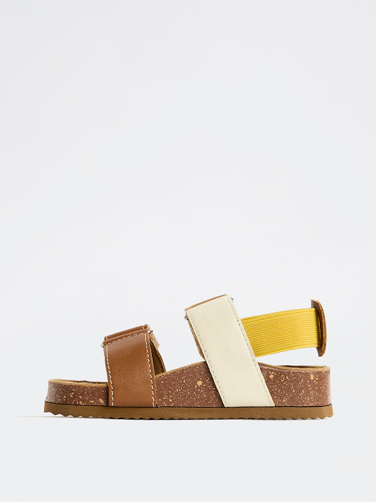 Yellow Brown Sandals