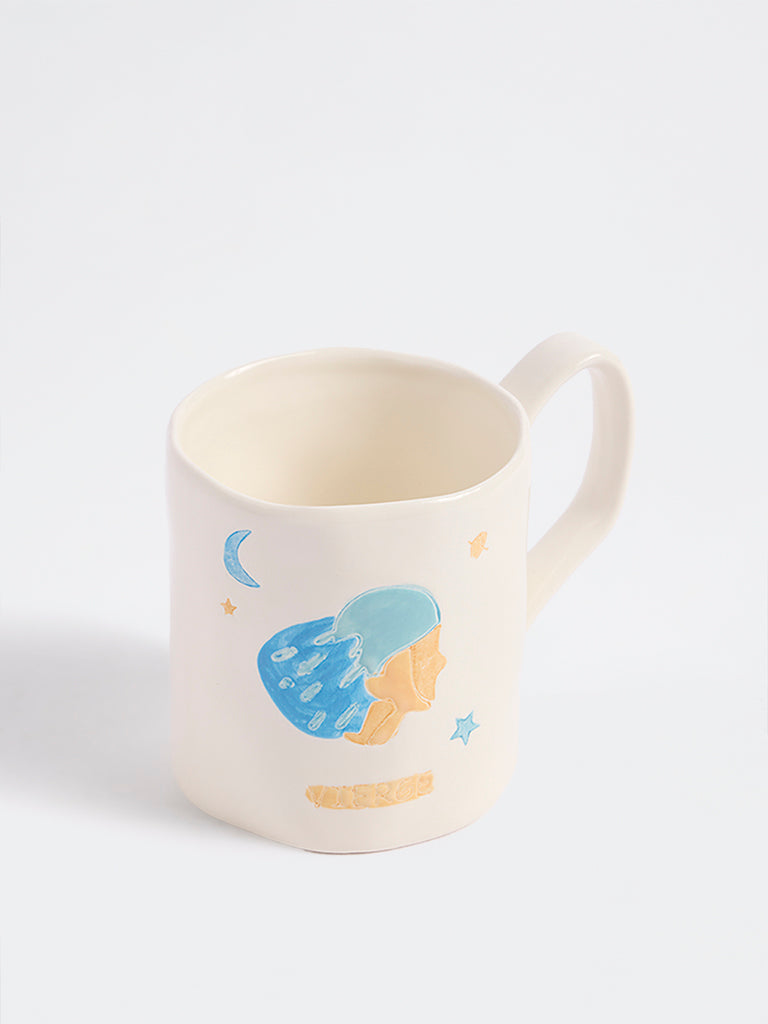 Westside Home White Virgo Zodiac Mug
