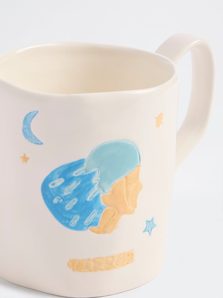 Westside Home White Virgo Zodiac Mug