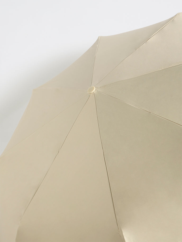 Westside Accessories Off-White Foldable Umbrella with Cover
