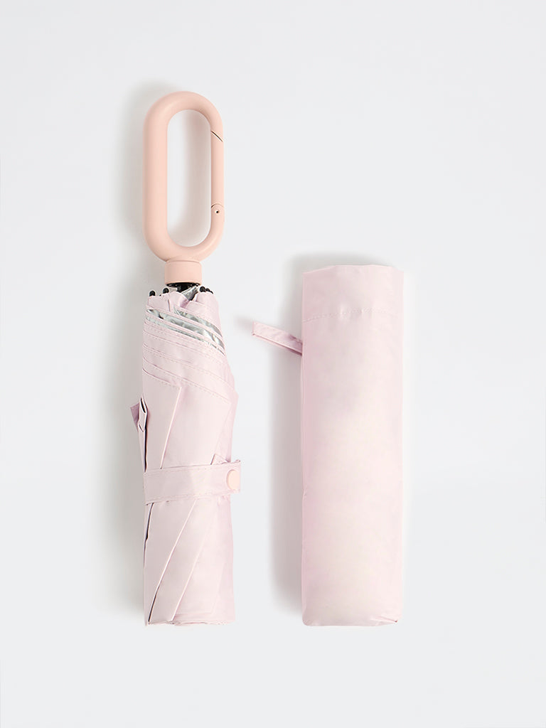 Westside Accessories Pink Foldable Umbrella with Cover