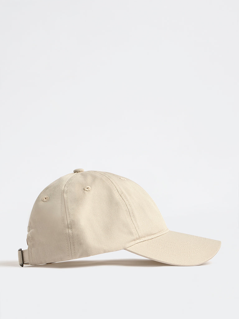 Westside Accessories Beige Solid Cap