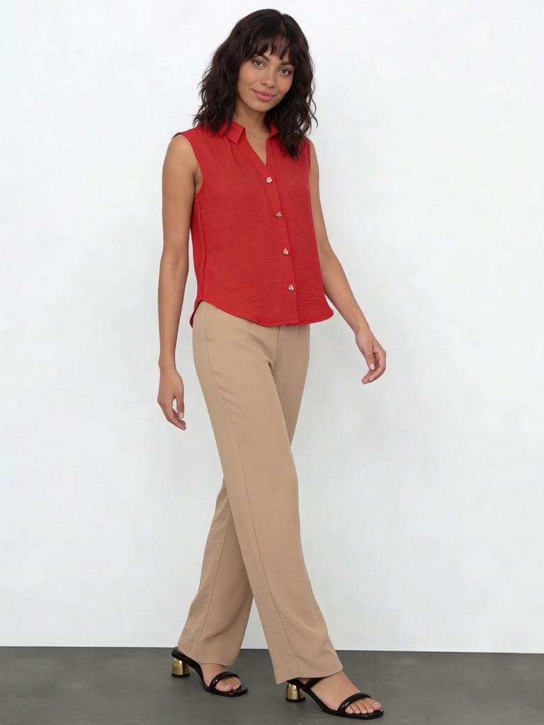 Wardrobe Pink Textured Blouse