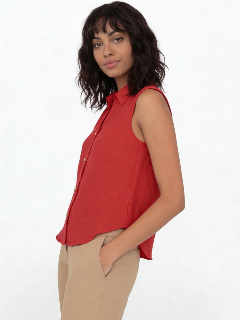 Wardrobe Pink Textured Blouse