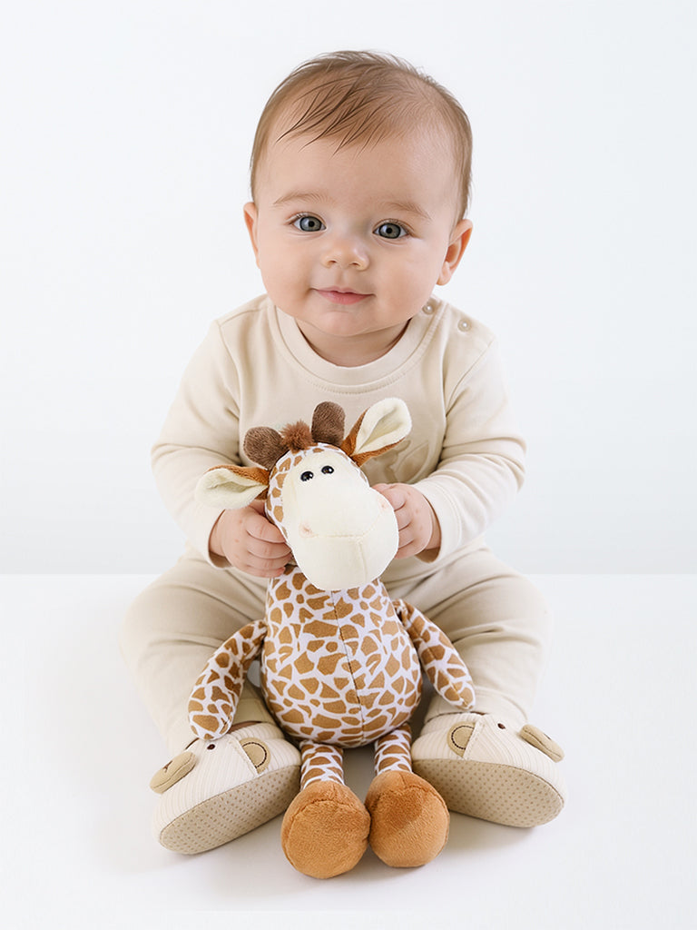 HOP Baby Brown Giraffe Soft Toy