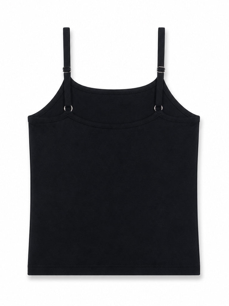 Y&F Kids Girls Black Numeric Printed Cotton-Blend Top