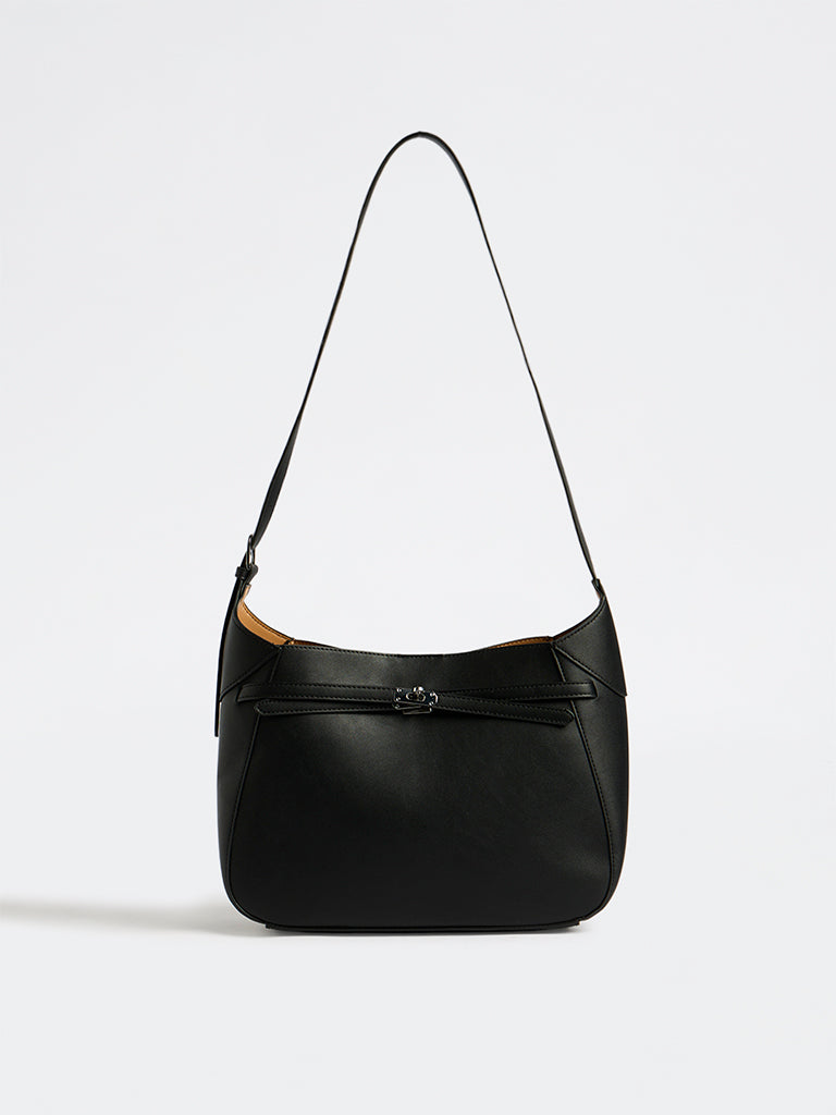 Westside Black Shoulder Bag with Pouch