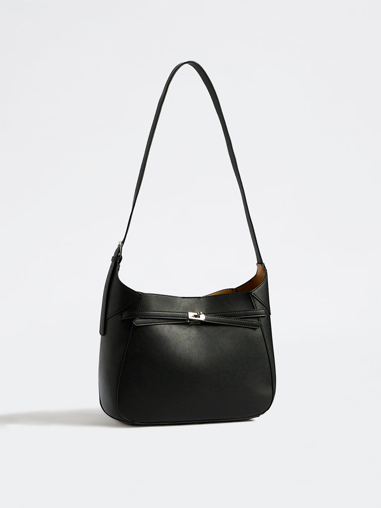 Westside Black Shoulder Bag with Pouch