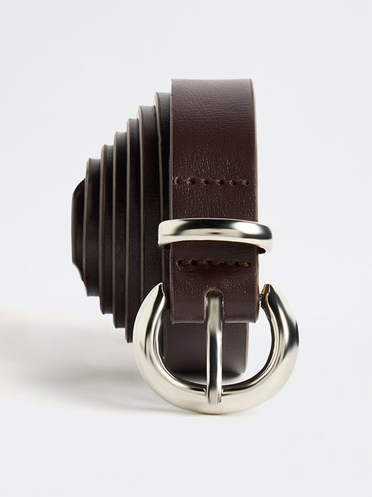 Westside Accessories Dark Brown C-Buckle Belt
