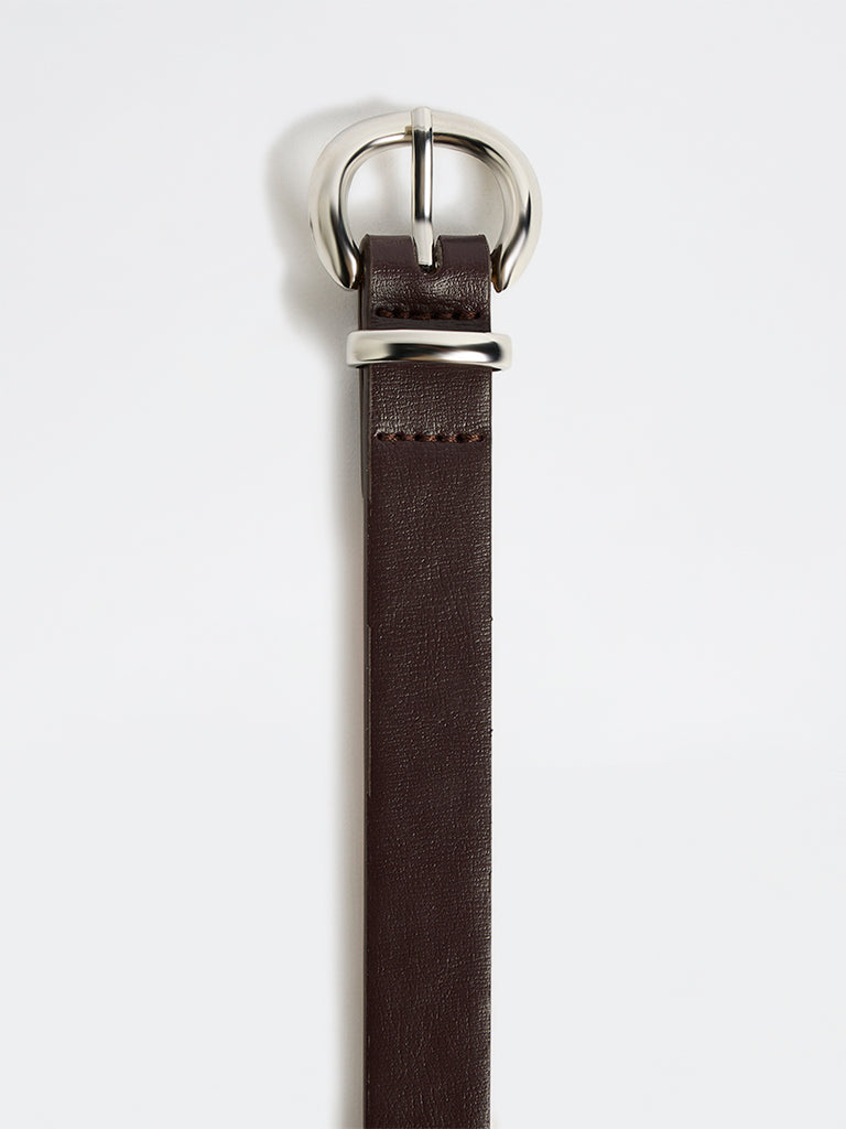 Westside Accessories Dark Brown C-Buckle Belt