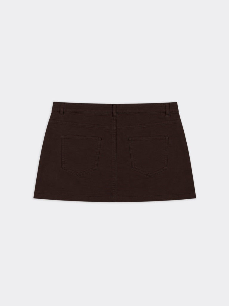 Nuon Brown High-Rise Skirt
