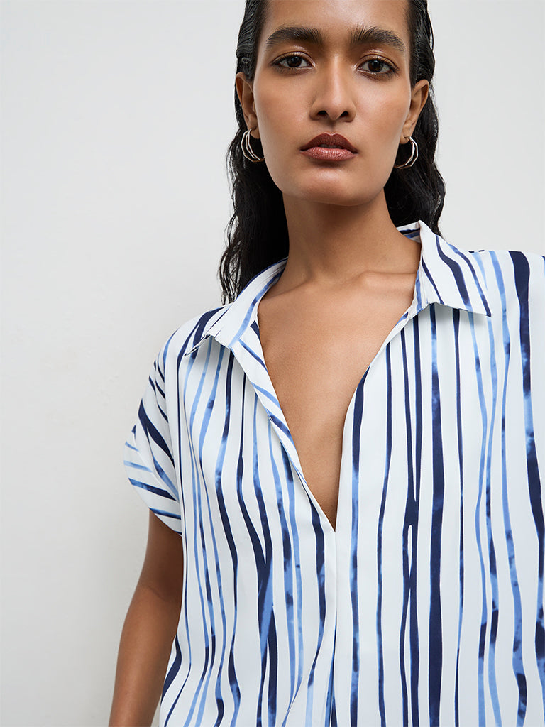 Wardrobe White Striped Blouse
