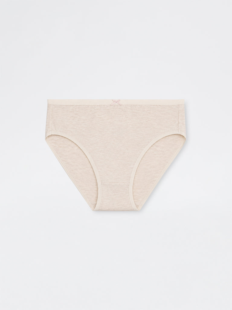 Wunderlove Multicolour Cotton-Blend Hi-Leg Briefs - Pack of 3
