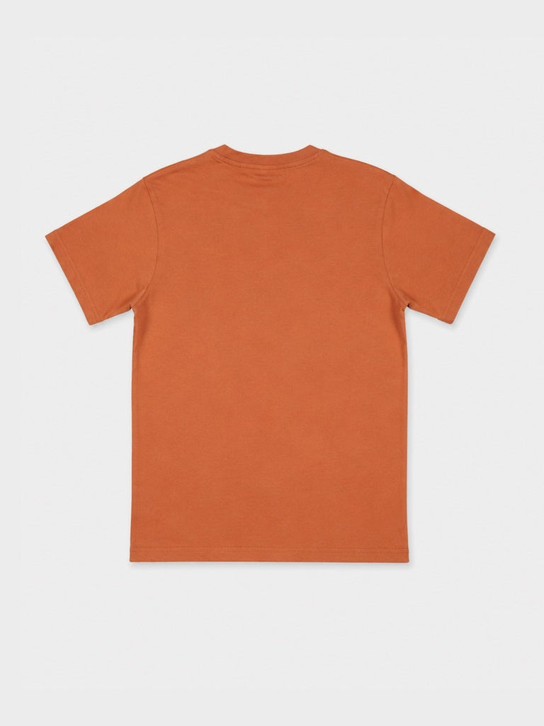 Nuon Orange Graphic Printed Cotton T-Shirt
