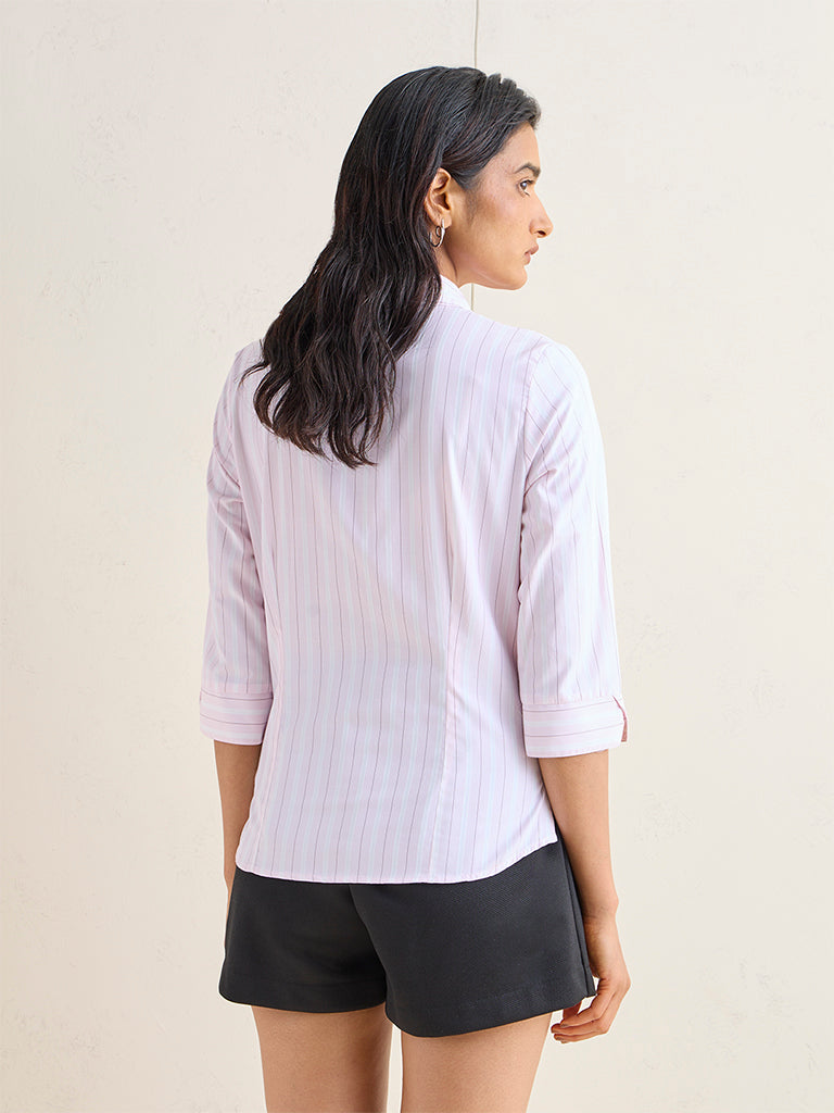 Wardrobe Pink Striped Shirt