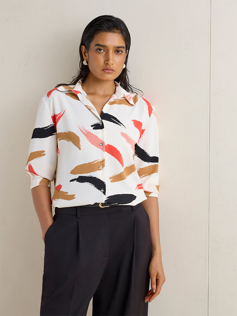 Wardrobe Multicolour Printed Blouse